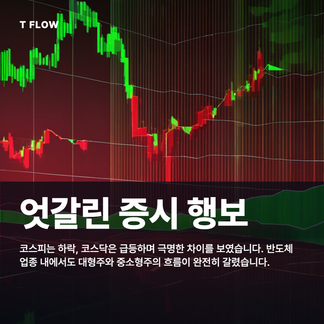 [시장 분석] 반도체 업종 내 이분화 장세: 코스피 하락 vs 코스닥 상승