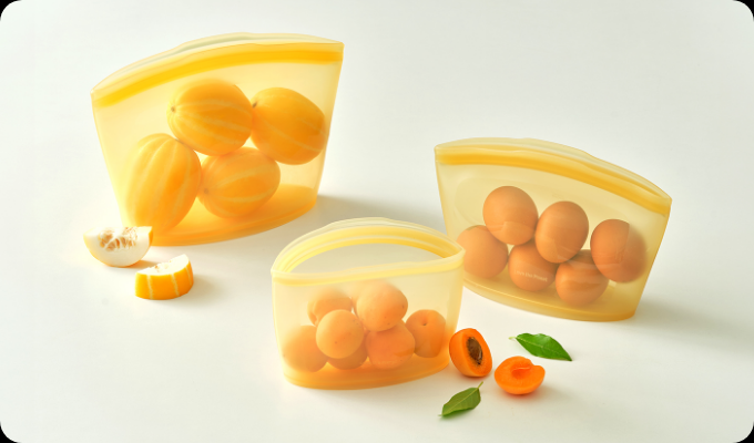 Silicone Zipper Bag (3P Set)