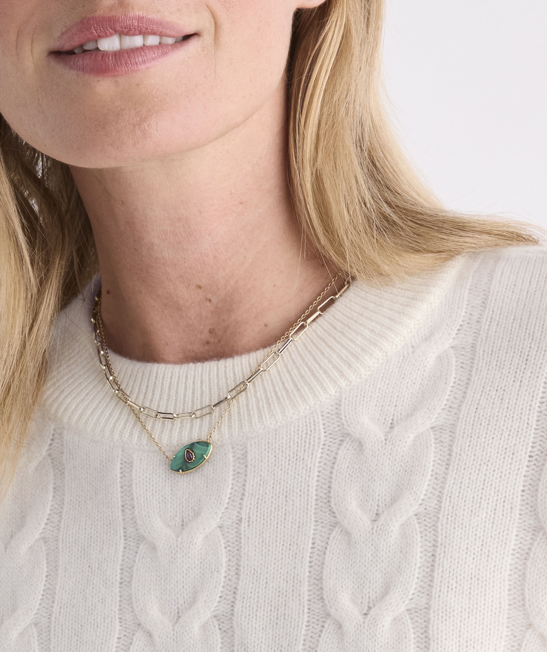 Cashmere Cable Crewneck Sweater